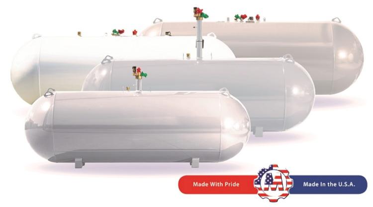 LPG 10 lb. Horizontal Aluminum Propane Tank